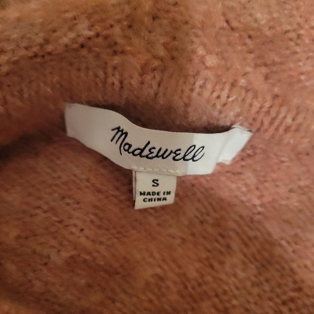 Madewell Wilmington Oversized Soft Knit Hoodie Sweater, Size Small - Picture 8 of 8
